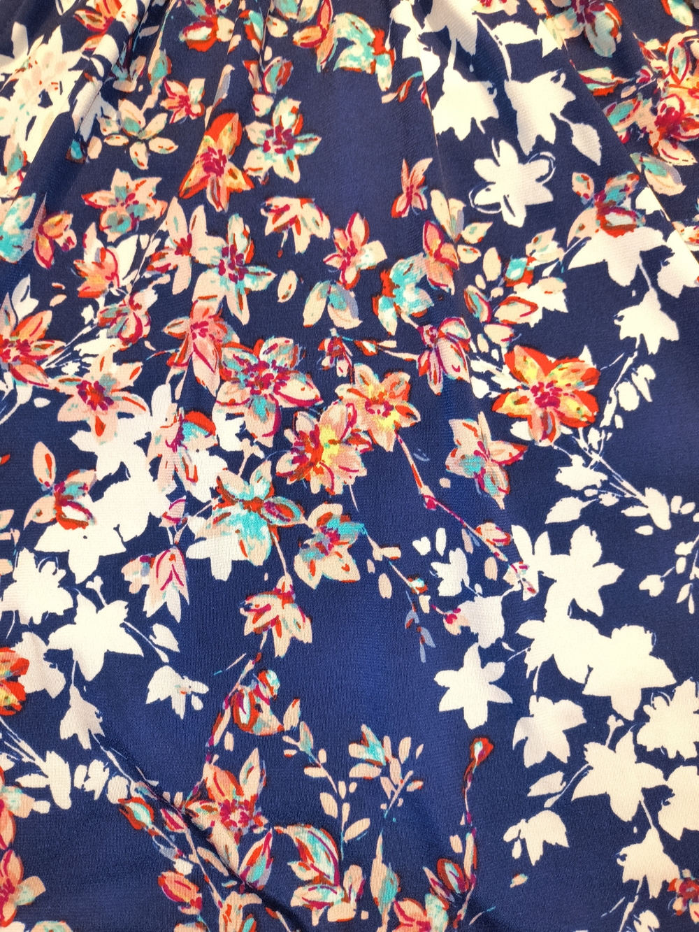 MSK Navy Floral Sleeveless Casual Dress - Picture 4 of 4
